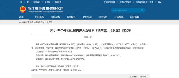喜訊！托普云農(nóng)入選2025年“領(lǐng)軍型”浙江數(shù)商名單